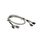 InLine USB Anschlusskabel 2xPF4/S - 2xPF4/B 0,6 m (33440C)
