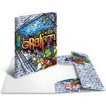 HERMA Eckspannermappe "Graffiti", aus PP, DIN A4 Maße: (B)244 x (T)4 x (H)320 mm, mit 3 Innenklappen und - 1 Stück (19237)