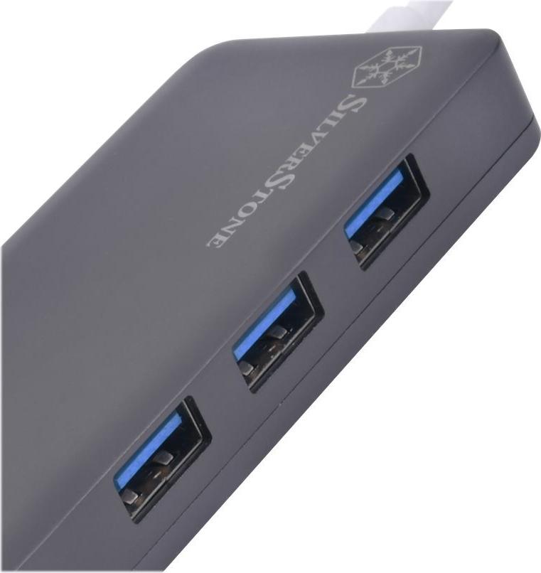 SilverStone SST-EP14C - USB 3.1 Typ-C Gen1 auf HDMI, 3x USB 3.1 Gen 1 Type-A, 1x USB 3.1 Gen 1 Type-C (PD 2.0 charging) (SST-EP14C)