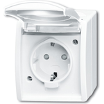 Busch Jaeger 20 EBW-54 Steckdose CEE 7/3 Weiß (2083-0-0843)