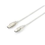 equip USB-Kabel USB Typ A 4-polig (M) USB Typ B 4-polig (M) 3m (128651)