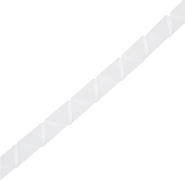 helos Spiral-Kabelschlauch ø 9 - 65 mm, 10 m naturfarben (zuschneidbar), zum Bündeln von Kabeln (129254)