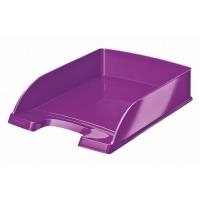 Esselte-Leitz LEITZ Briefablage Plus WOW, A4, Polystyrol, violett senkrecht oder versetzt stapelbar, großer Greifausschnitt, - 1 Stück (5226-30-62)