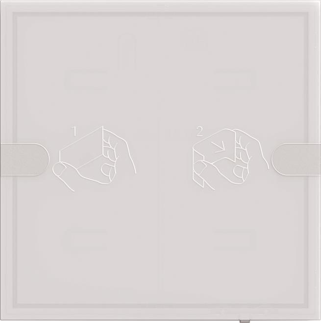 Gira KNX Tastsensor 4 Komfort 1f TS4 ws 5001003 (5001003)