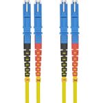 Helos LWL Patchkabel E2000®/E2000® (LSH) Duplex 9/125µm OS2 gelb 0,5m (254570)