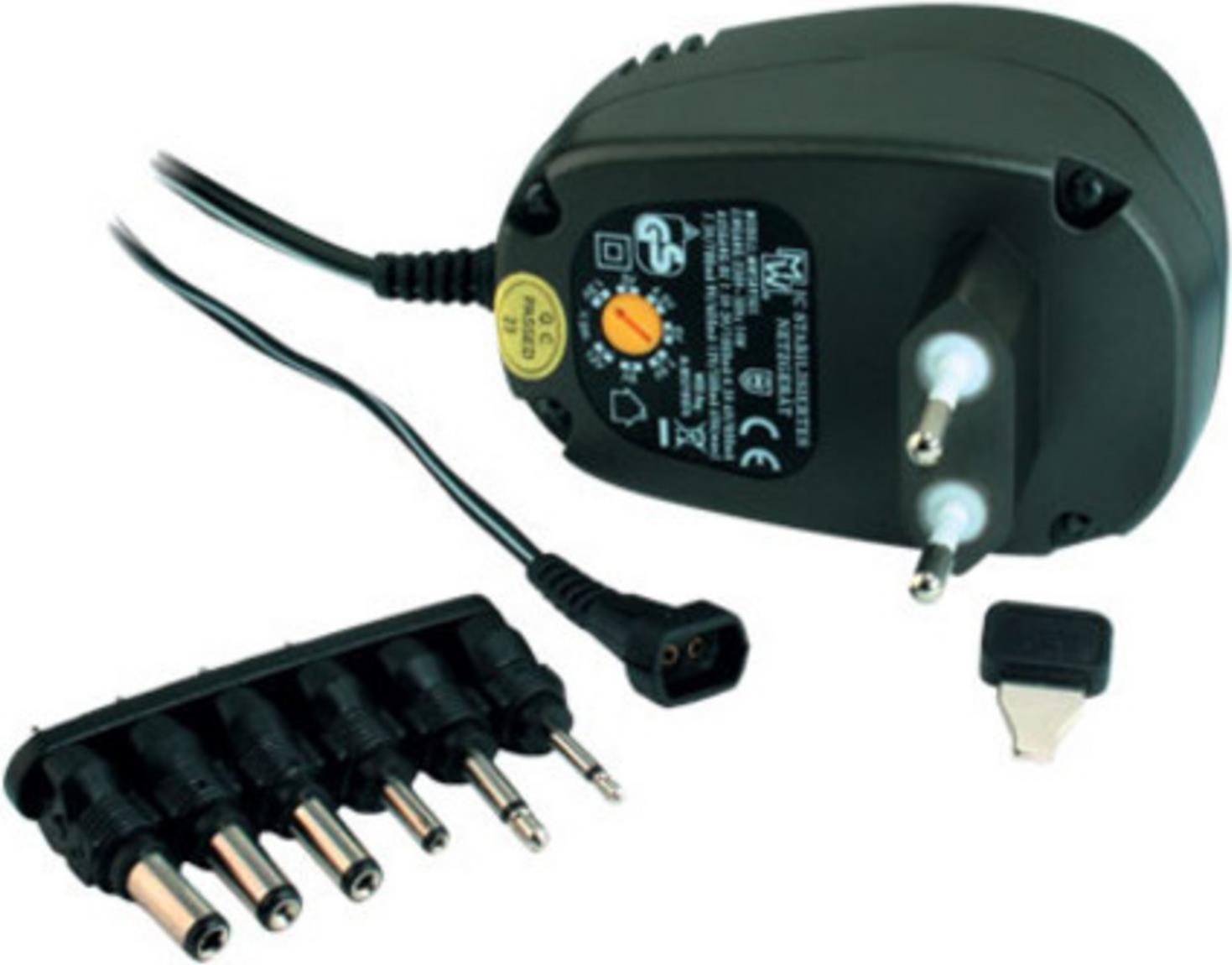 S/CONN maximum connectivity Universal-Steckernetzgerät, 600mA, 3 - 12 VDC - stabilisiert, mit Steckleiste (60031-1)