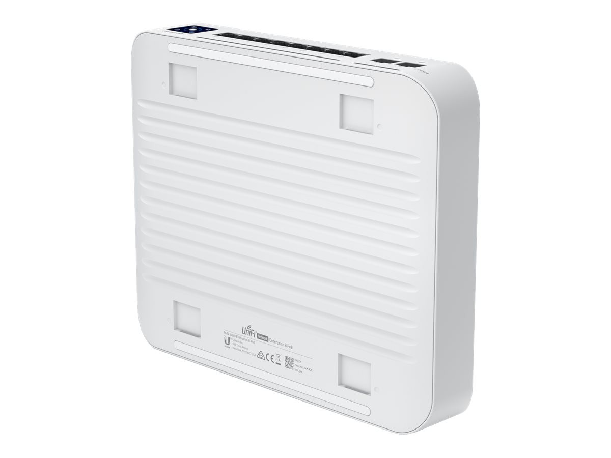Ubiquiti UniFi Enterprise USW-ENTERPRISE-8-POE Managed L3 Switch 8-Port 2.5G PoE+ Edelstahl