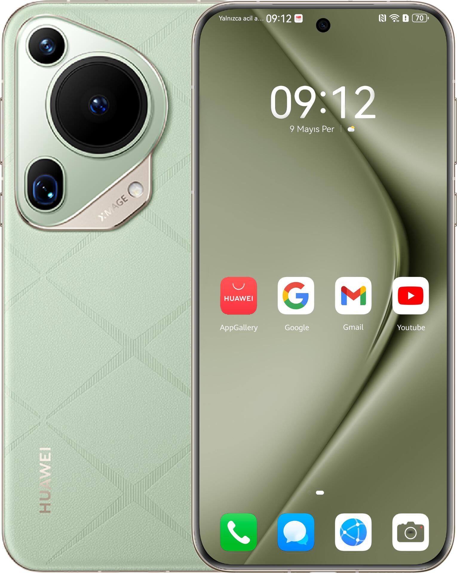 Huawei Pura 70 Ultra 17,3 cm (6.8") Dual-SIM 4G USB Typ-C 16 GB 512 GB 5200 mAh Grün (51097WWU)