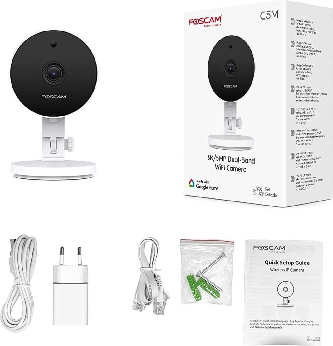 Foscam C5M 5 MP Netzwerkkamera Weiß