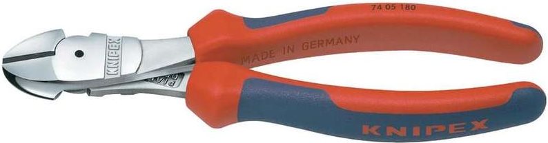 Knipex 74 05 200 SB Werkstatt Kraft-Seitenschneider mit Facette 200 mm