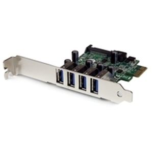 StarTech.com 4 Port PCI Express USB3.0 SuperSpeed Schnittstellenkarte mit UAS...