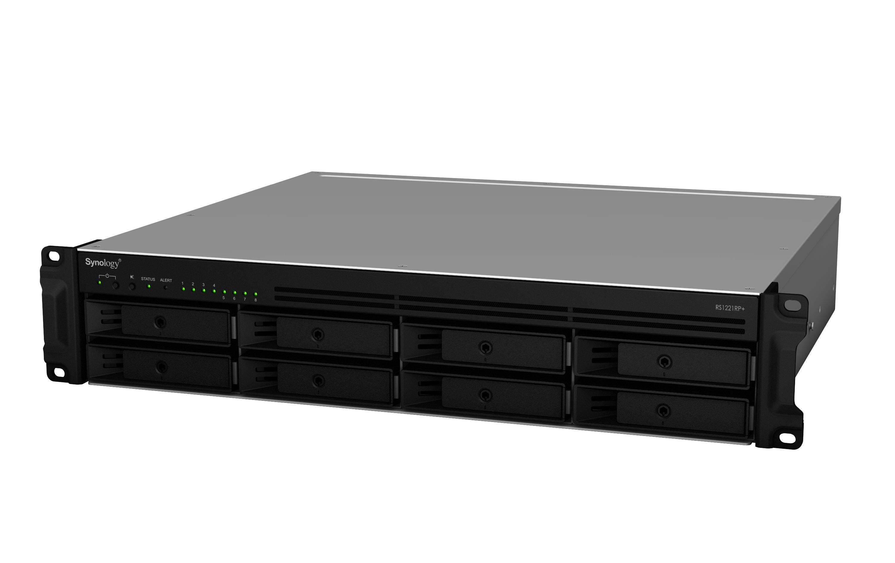 Synology RackStation RS1221RP+ NAS-Server 8 Schächte 2U 4 GB RAM Schwarz