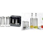 Ritzenhoff & Breker Salz-/Pfefferstreuer-Set BASIC Behälter aus Glas mit stylisher Edelstahl-Ummantelung, - 1 Stück (823530)
