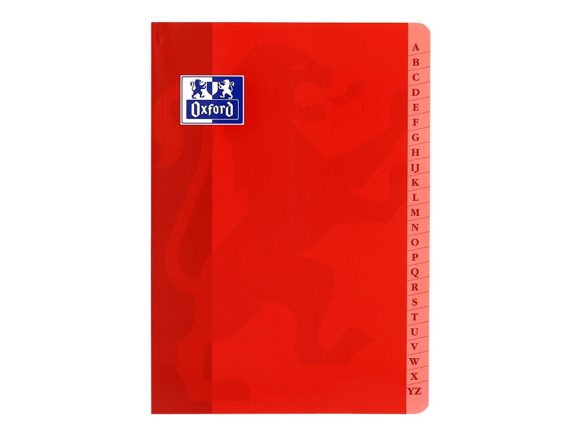 Oxford Registerbuch A4 kariert 96 Blatt Kunststoffdeckel 90 g/m²