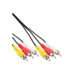 InLine® Cinch Kabel, Audio/Video 3x Cinch St/St 2m (89996)