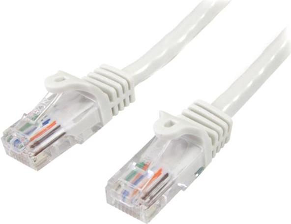 StarTech.com 5,0mWhite Cat5e Patch Cable with Snagless RJ45 Connectors (45PAT5MWH)