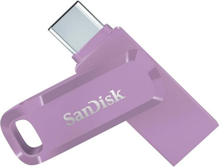 SanDisk Ultra Dual Drive Go USB-Stick 128 GB USB Type-A / USB Type-C 3.2 Gen 1 Lavendel