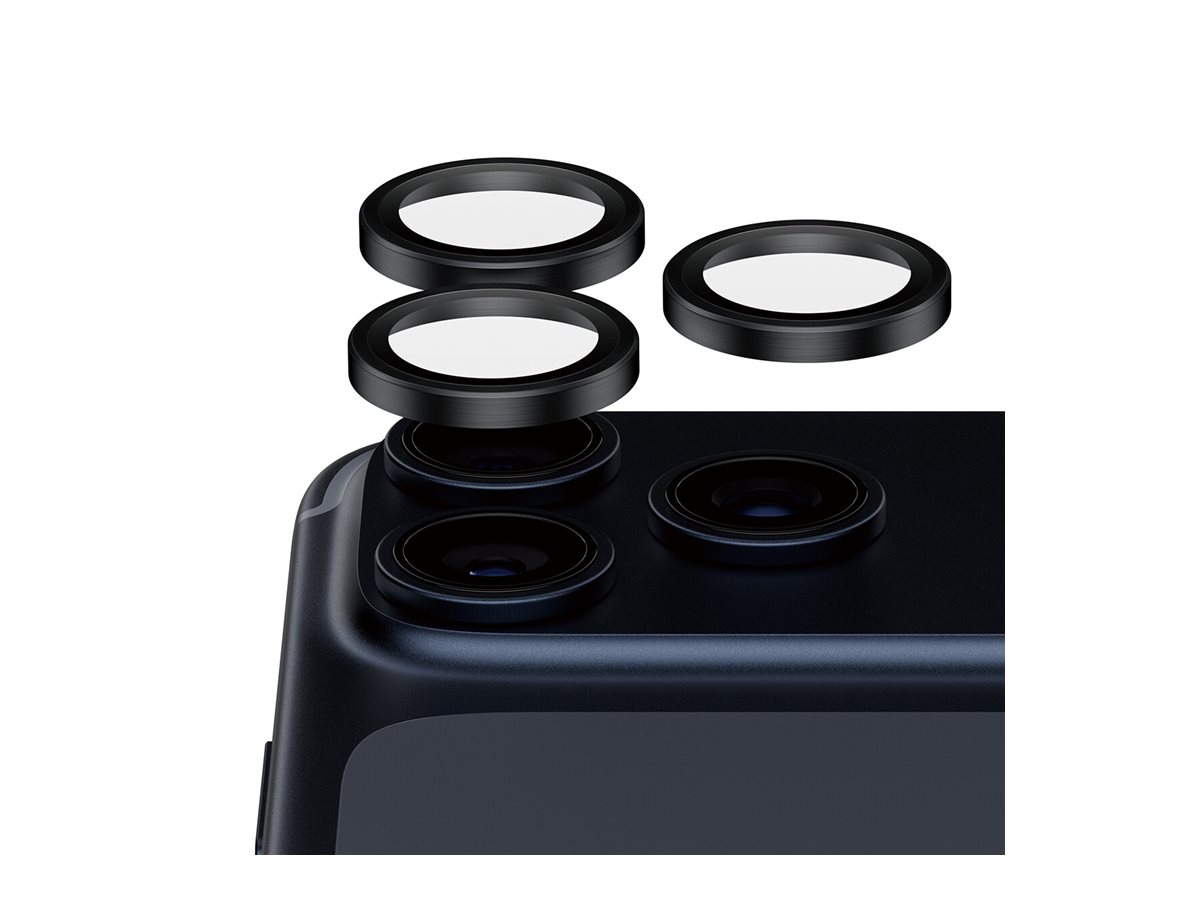 PanzerGlass Hoops Ceramic II Kameralinsen-Schutz für iPhone 17 Pro/Max/16 Pro/Max, Schwarz