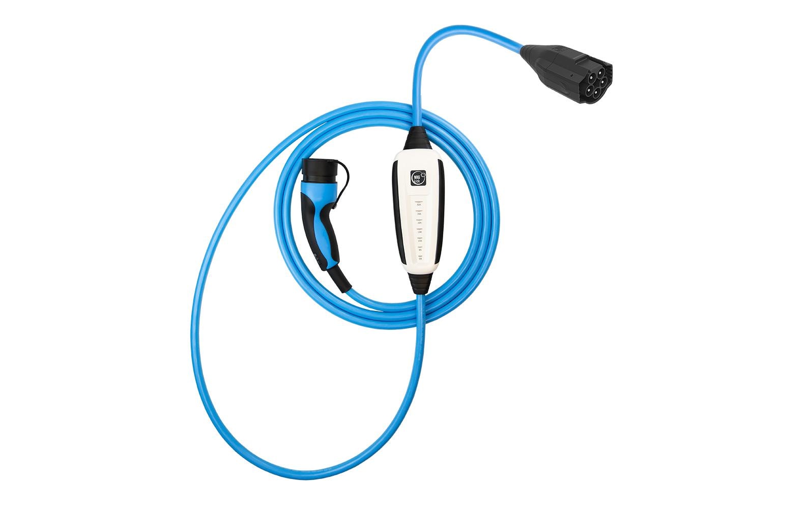 NRGkick 32A Pure GSM/GPS/SIM Standard 5m WLAN Blau, Weiss