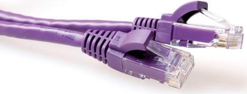 ADVANCED CABLE TECHNOLOGY Purple 3 meter U/UTP CAT6 patch cable snagless with RJ45 connectors