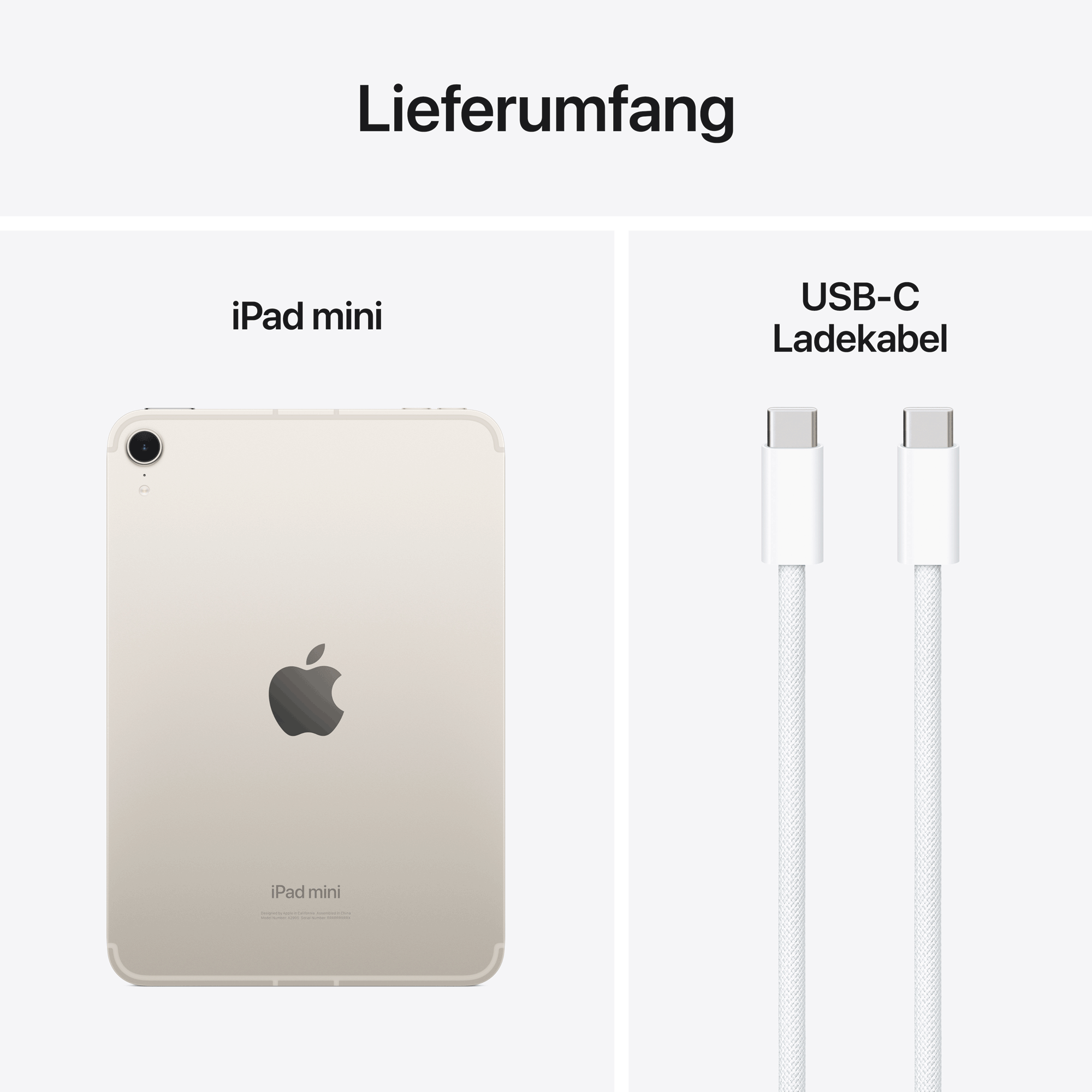 Apple iPad mini (A17 Pro) Wi-Fi + Cellular 512 GB Polarstern