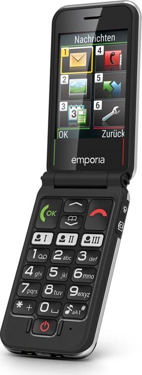 Emporia emporiaJOY-LTE Seniorentelefon Klapphandy 2,8" 4G Schwarz