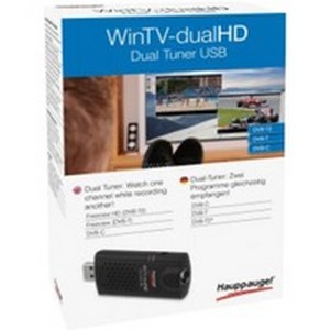 Hauppauge WinTV dualHD TV-Tuner DVB-C/T2/T USB Schwarz