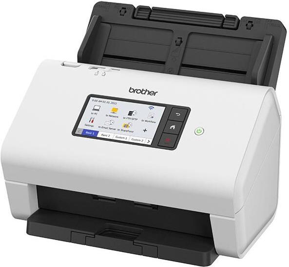 Brother ADS-4900W Dokumentenscanner mit Duplex-ADF 60 ppm/120 ipm 100 Blatt WLAN Schwarz, Weiß