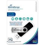 MediaRange MR930-2 USB-Stick 8 GB USB Type-A / Micro-USB 2.0 Schwarz - Silber (MR930-2)