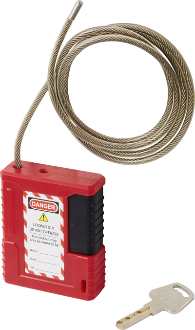 Sygonix SY-6872544 Kabelschloss 61.8 mm Rot (SY-6872544)