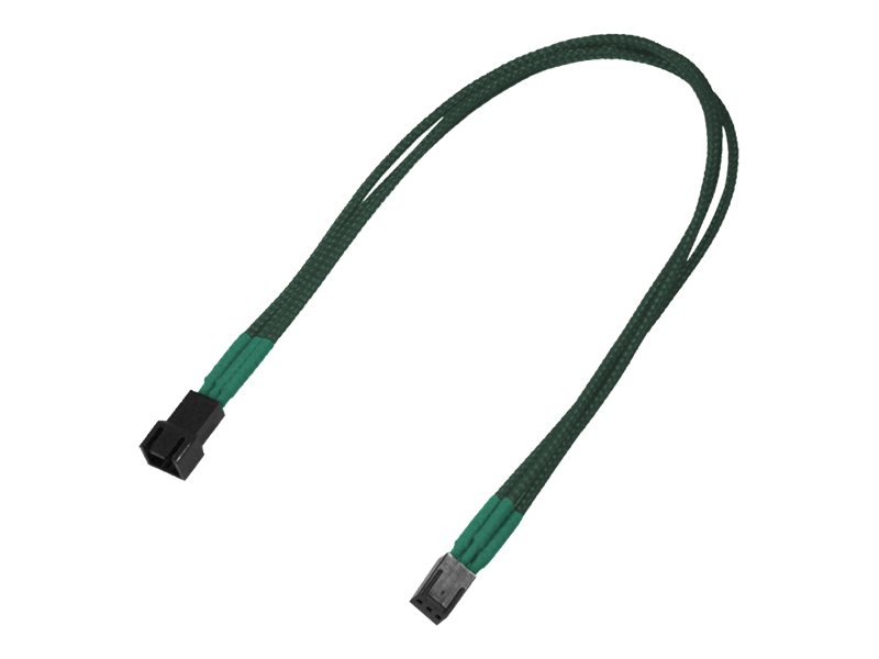 Nanoxia 3-Pin Molex Verlängerungskabel 30 cm Grün