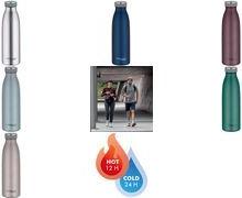 THERMOS Isolier-Trinkflasche TC BOTTLE, 0,5 L, moosgrün matte Optik, doppelwandiger Edelstahl, frei von BPA,, - 1 Stück (4067.351.050)