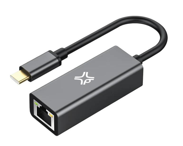 XtremeMac Netzwerkadapter USB-C Gigabit Ethernet RJ-45 Apfel Silber