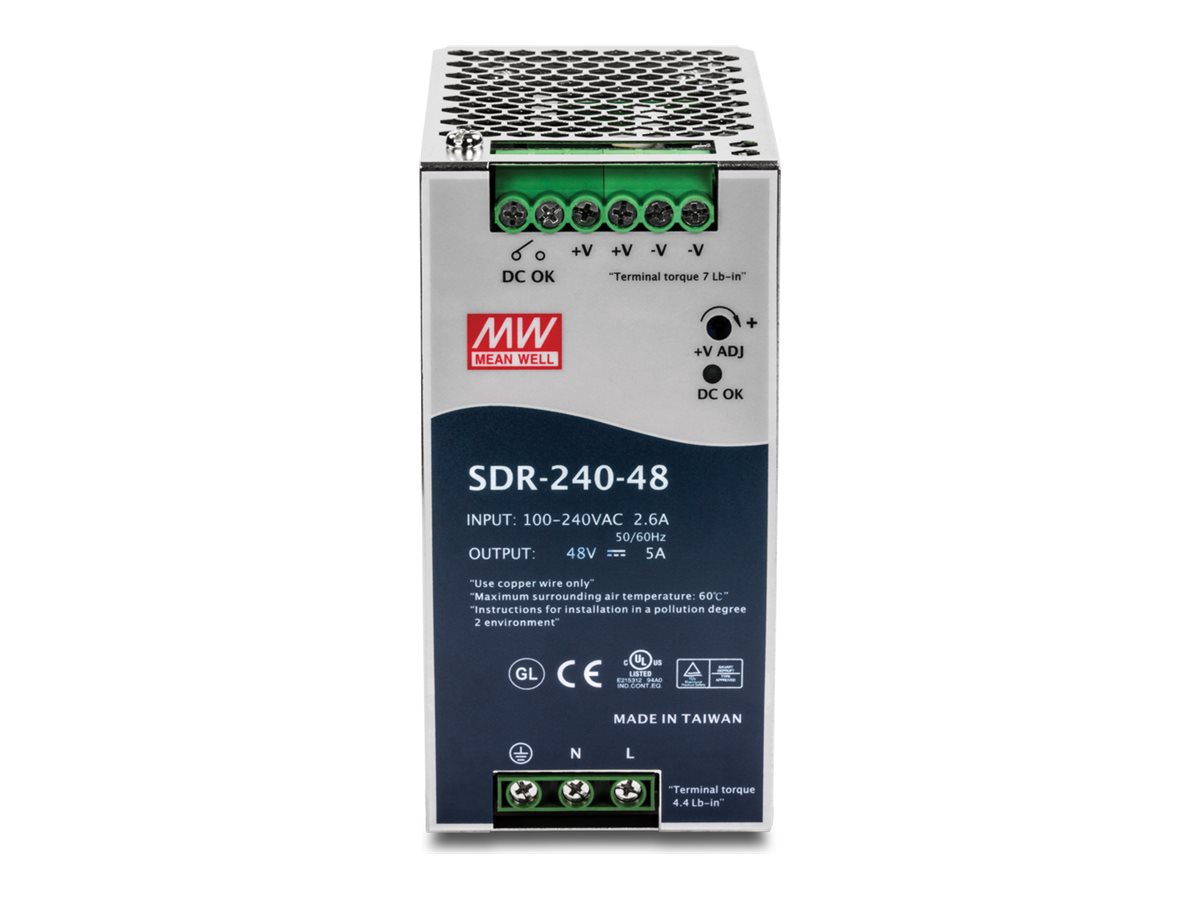 TRENDnet TI-S24048 DIN-Schienennetzteil 48 V 240 W Silber