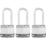 MASTER LOCK 45 mm breites Excell Vorhngeschloss aus beschichtetem Stahl mit 51 mm langem Bgel; 3er-Pack (M1EURTRILHCC)