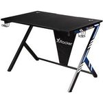 X Rocker Ocelot Aluminium Carbon Gaming Tisch mit Stickern in Rot & Blau (2020054)