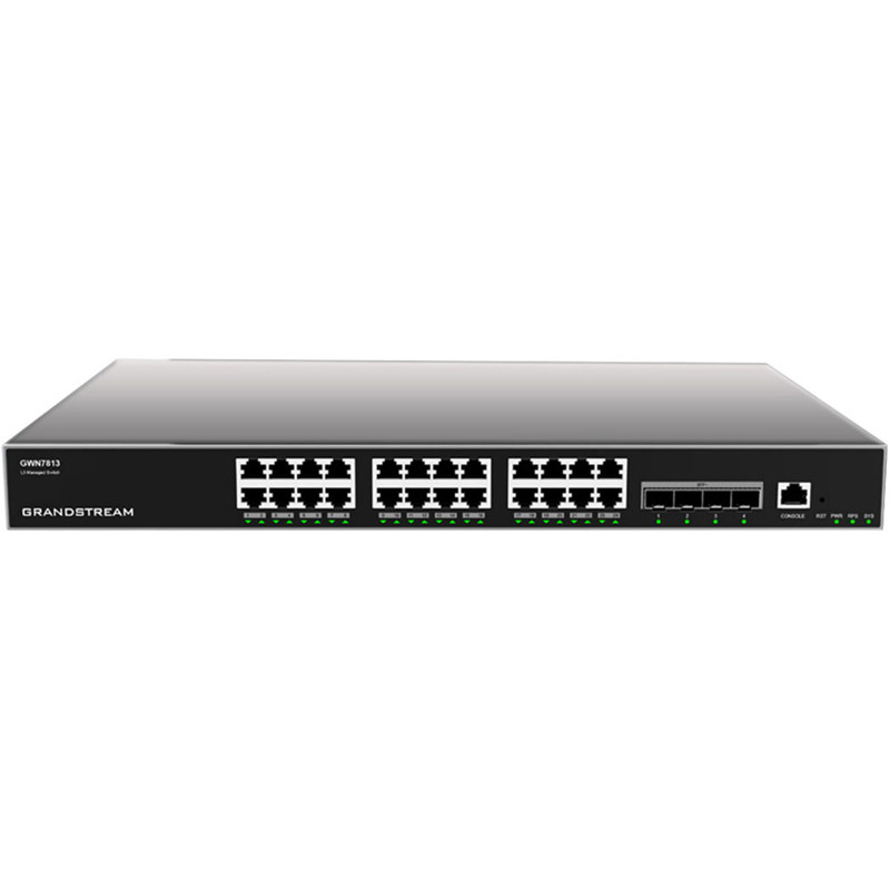 Grandstream GWN GWN7813 Managed L3 Switch 24 Ports Grau
