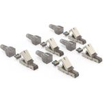 Hama Netzwerkstecker, CAT-6a, 10 Gbit/s, geschirmt, werkzeuglose Montage, 5 St. (00200793)