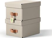 Esselte Leitz 2 Puro Aufbewahrungsboxen 6.5 l beige 20.8 x 28.5 15.5 cm (61470012)