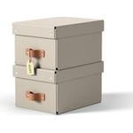 Esselte Leitz 2 Puro Aufbewahrungsboxen 6.5 l beige 20.8 x 28.5 15.5 cm (61470012)