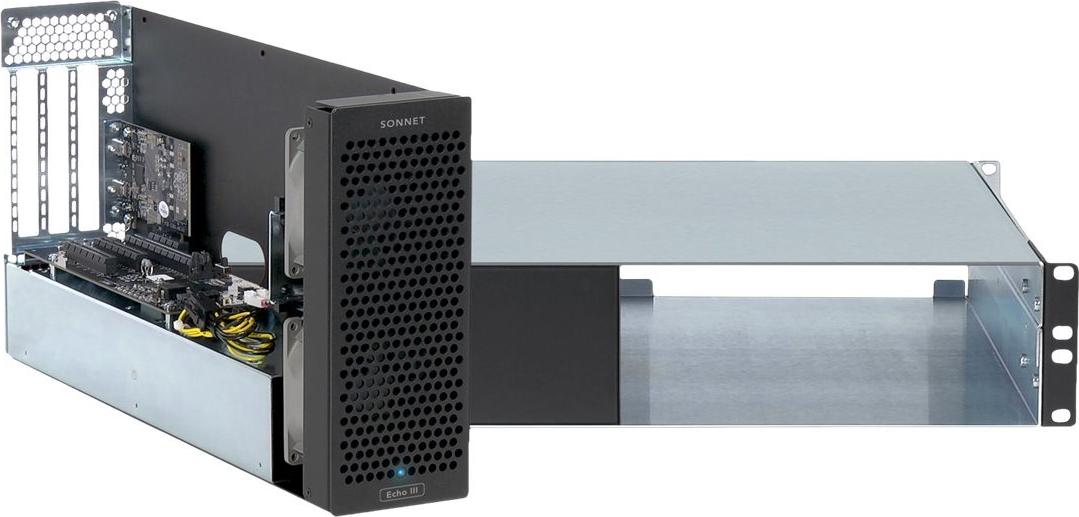 Sonnet Echo III Rackmount Thunderbolt 3 PCIe Erweiterungsgehäuse 3 Slots Silber