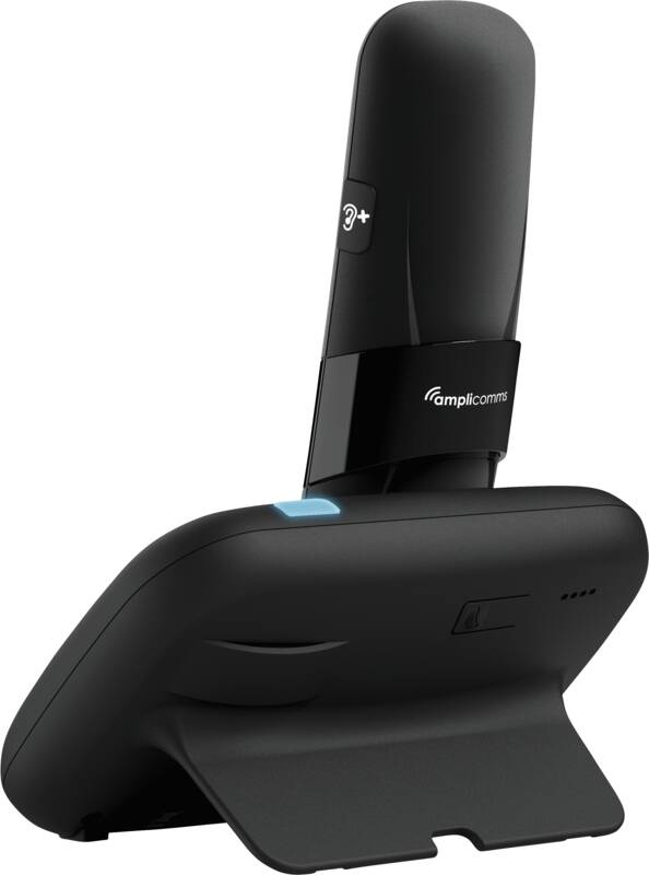 AMPLICOM BigTel 1582 DECT-Telefon mit Anrufbeantworter Schwarz