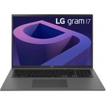 LG Gram 17Z90Q Notebook 43,2 cm (17" ) WQXGA Intel® Core™ i7 16 GB LPDDR5-SDRAM 512 GB SSD Wi-Fi 6E (802.11ax) Windows 11 Home Grau (17Z90Q-G.AA76G)