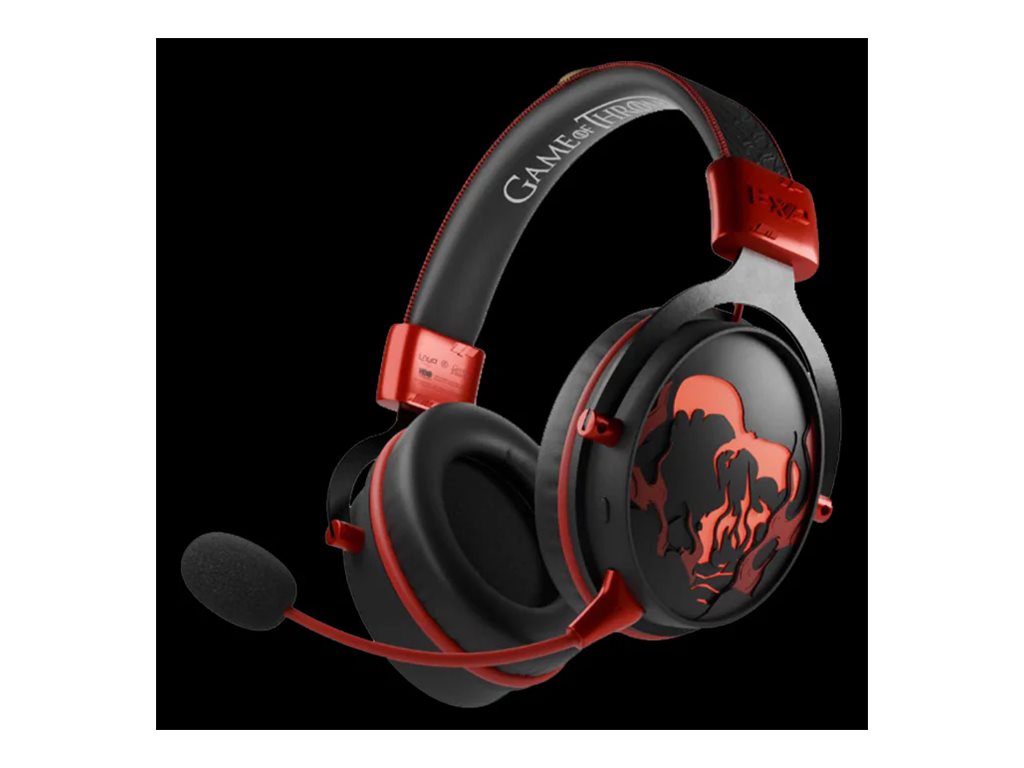 Lexip HBO Game of Thrones Dragon Gaming-Headset Bluetooth Verkabelt & Kabellos Schwarz Rot