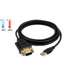 EXSYS EX-1311-2T Kabeladapter USB Type A 2.0 RS-232 Schwarz (EX-1311-2T)