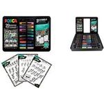 POSCA Pigmentmarker "DOODLE ART", 20er Metallbox bestehend aus: 6 x PC1MC, 7 x PC3M und 7 x PC5M - 1 Stück (M POSCA/20 021)