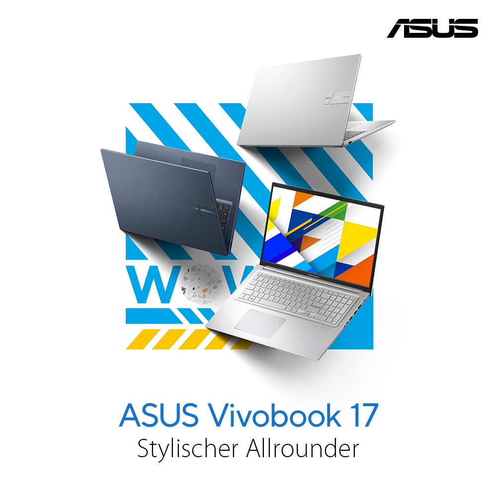 ASUS Vivobook 17 X1704VA-AU1232W 17,3" Intel Core 7 150U 16 GB RAM 1 TB SSD Quiet Blue