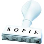 WEDO Textstempel KOPIE 19324 45mm Kunststoff weiß