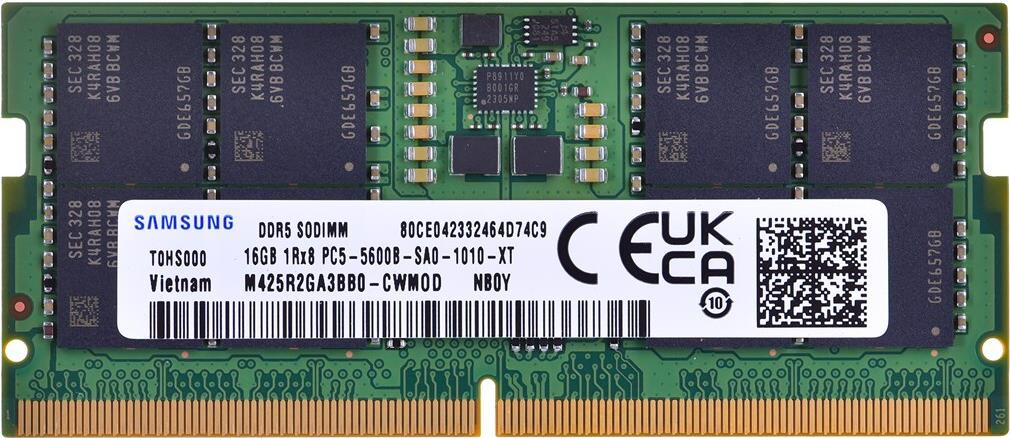 Samsung SO-DIMM 16GB DDR5 1Rx8 5600MHz PC5-44800 M425R2GA3BB0-CWM (M425R2GA3BB0-CWM)