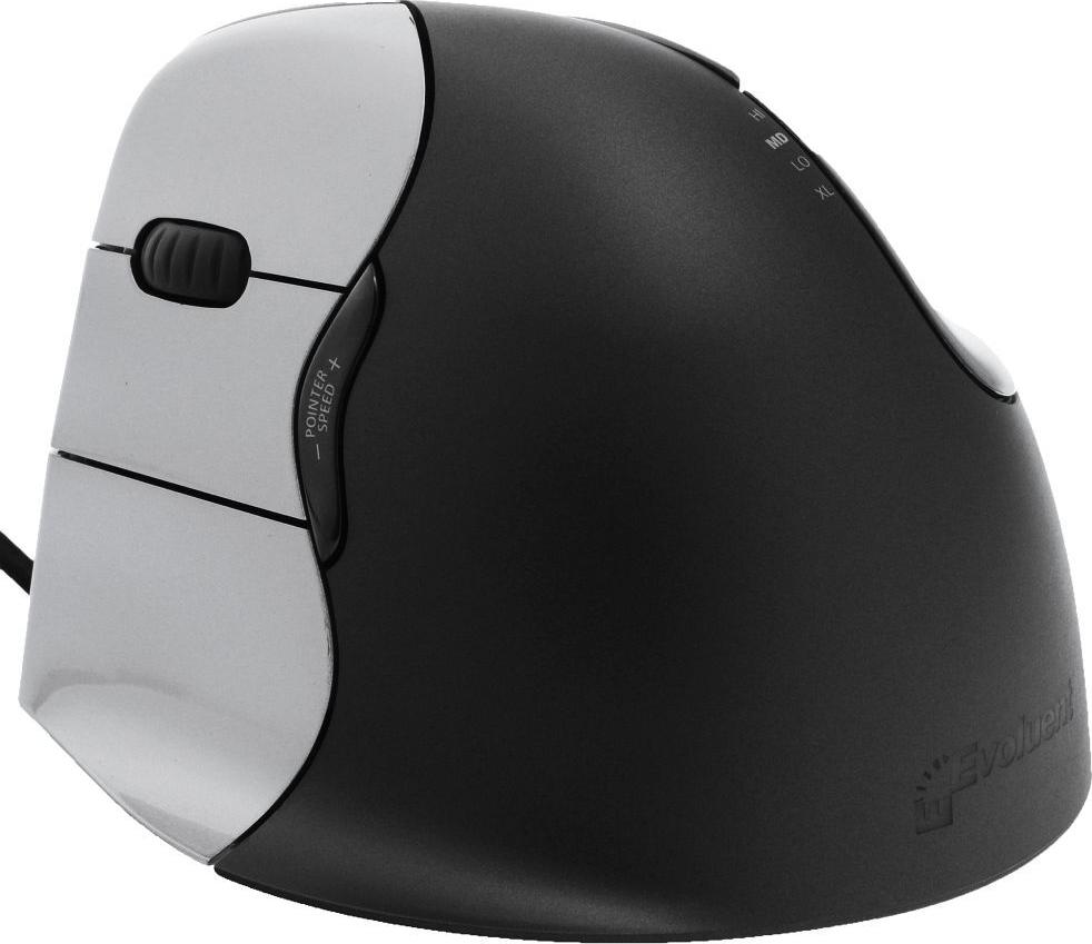 Evoluent VerticalMouse 4 Left USB Anthrazit/Silber